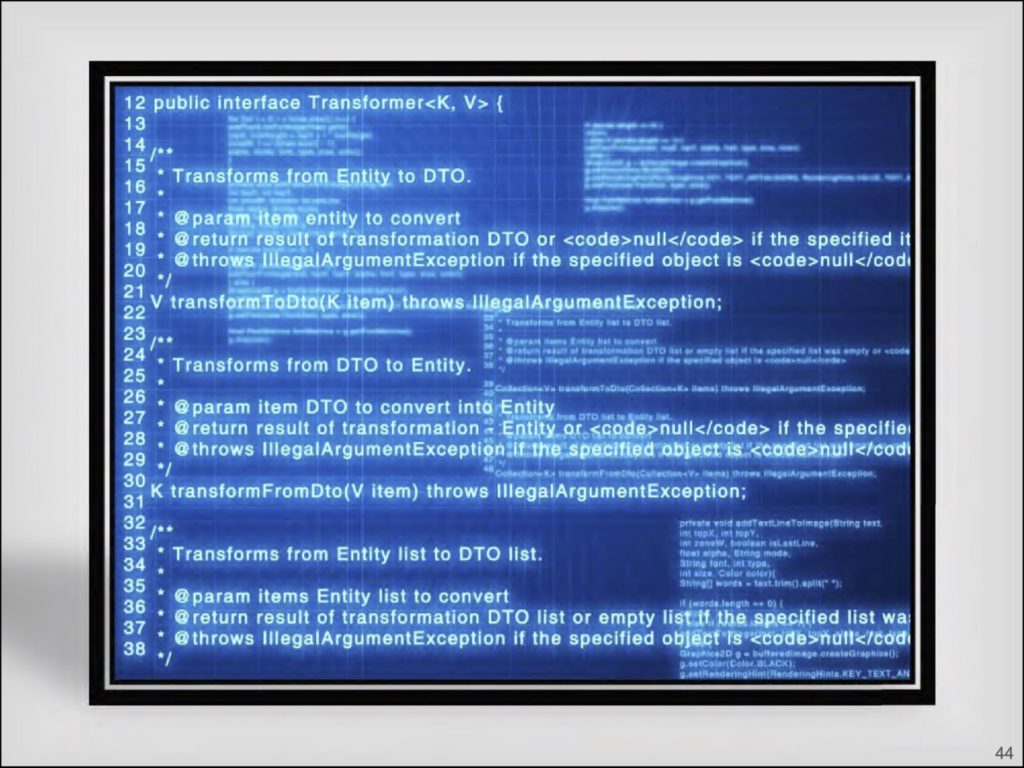 Coding as art? (From Oracle's slides used in its closing arguments.)