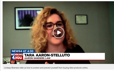 Tara is interviewed about how to spot counterfeiters on social media